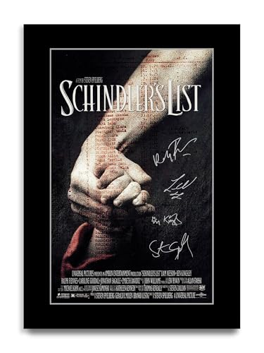 HWC Trading Schindler’s List Cadeaux imprimés affiche photo autographe signée pour les fans de cinéma (ID-003669) - A4 Impression Uniquement