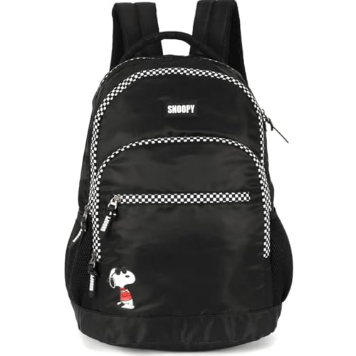 Mochila Infantil Snoopy Preto