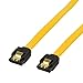 Produktbild BIGtec 0,2m SATA Kabel S-ATA 3 Datenkabel Anschlusskabel HDD SSD 6GBit/s Stecker L-Type/L-Type 20cm vergoldet gerade/gerade serial ATA Verriegelung Farbe gelb