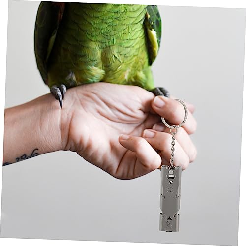 Silbato de Entrenamiento para Aves de Acero Inoxidable miniatura 3