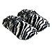 Körner-Sox Original Wärmehausschuhe, Supersoft, für Ofen & Mikrowelle, Präzise Farbe:Zebra, Schuhgröße:36/40 EU