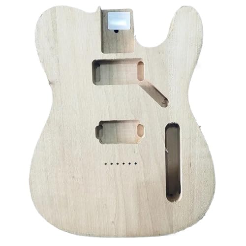 木製エレキギター本体 DIY交換用弦スルーダブルピックアップエレキギターボディTL