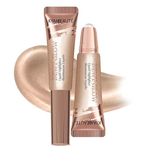 Liquid Beauty Wand Highlighter and Bronzer Stick Long Lasting Smooth Natural con aplicador rodante resaltado