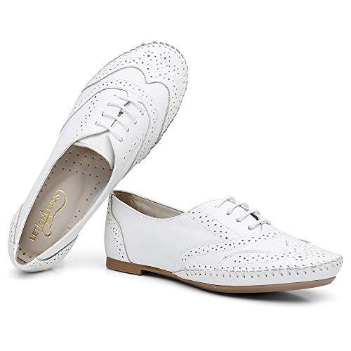 Oxford em Couro 15360 QQ Casual Branco 36