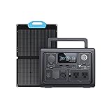 BLUETTI Solar Generator EB3A with PV68 Solar Panel Included, 268Wh Portable Power Station w/ 2 600W (1200W Surge) AC Outlets, LiFePO4 Battery Backup for Outdoor Camping, Trip, Power Outage