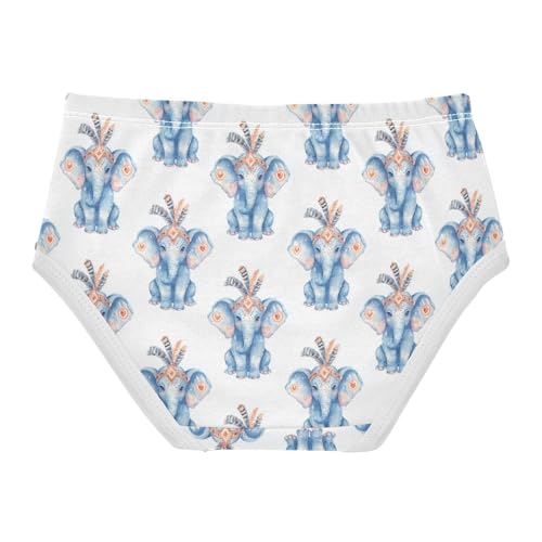 Girls Underwear Soft Cotton Elephants Kids Panties in Sizes 2/3t, 4t, 5t, 6 and 82