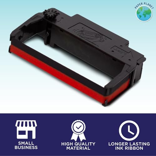 Image of Red and Black Ink Printer Ribbons for Toast Kitchen Printer by Paper Planet | 12 Ribbons | TKP300 SNBC BTP-M300