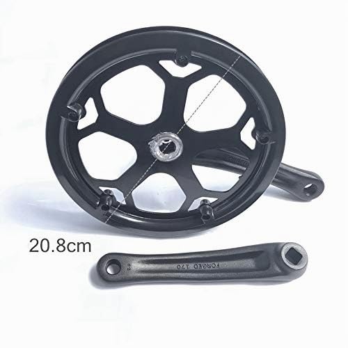 Fransande Pédalier pliable 48 dents avec trou carré 170 mm