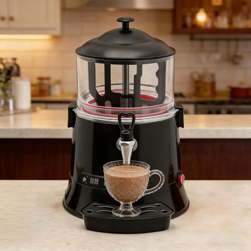 WDDEYYDS Máquina Comercial de Chocolate Caliente, Dispensador/Termomantenedor Eléctrico 600W, Rango de Temperatura: 30-90℃, Ahorrador de Energía y Rentable, Máquina Eléctrica para Preparar Bebidas 5L