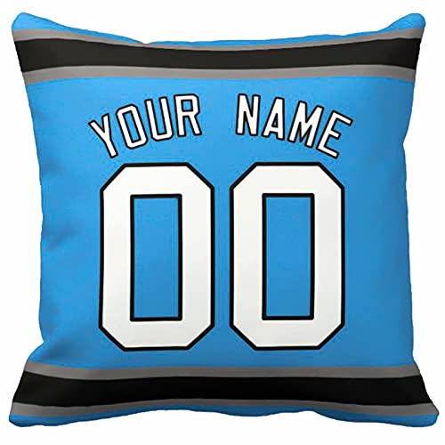 Image of ANTKING Throw Pillow 2 Pack with Custom Name and Number Personalized Gift for Men Women Boys