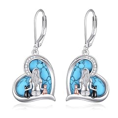 Turquoise-Cat Earrings