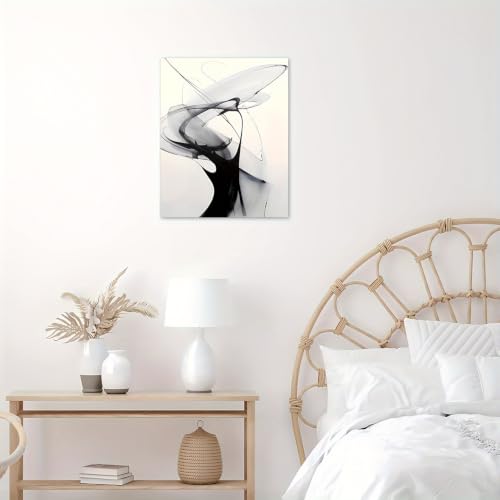 Impression sur toile abstraite fluide salon tableau moderne encadré