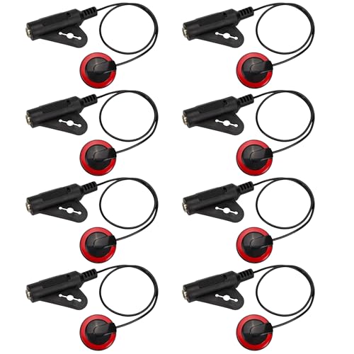 LAPEDASHOP 8Pcs Contact Microphone Piezo Mic Pickup for Guitar Cello Banjo Ukulele Banjo Mandolin