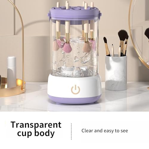 Limpiador de Brochas de Maquillaje Eléctrico, Portátil De Herramientas De Maquillaje, Limpiador Automático de Brochas Cosméticas, para Entusiastas de la Belleza Uso Personal Viaje y Estudio - imagen 9