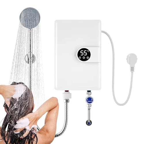 Smart Heat Shower - Instant Water Heater For Bathroom | ABS Stainless With LED Touch Control,...