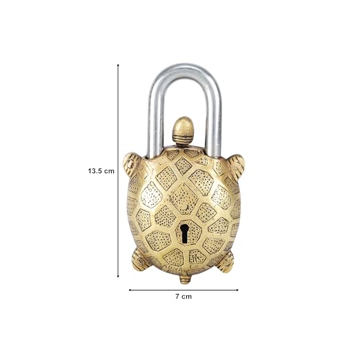 Image of Brass Tortoise Lock - Symbol of Stability & Longevity