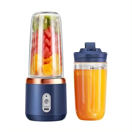 TEKCOOL Portable Blender Electric Juicers Fruit Mixers USB Rechargeable Smoothie Mini Personal Juicer 6 Blades 3Gears with 1500 Mah Rechargeable Battery-Smoothie Blender