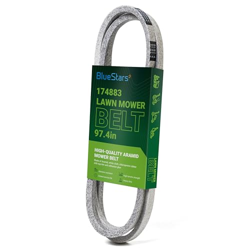 Image of BlueStars 174883 Mower Deck Drive Belt | Aramid Cord | 5 /8 inch x 97.4 inch