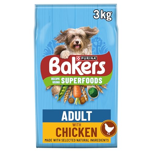 BAKERS Adult Chicken with Vegetables Dry Dog Food 3kg