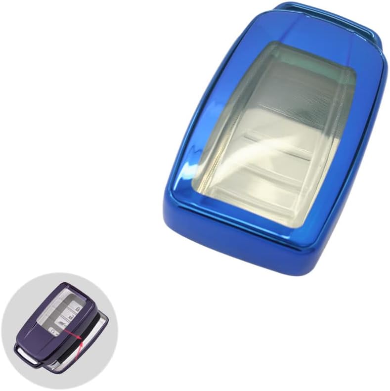 BROVACS Soft TPU Case Shell Cover Protector Holder Compatible with ACURA TLX RLX RDX MDX ILX Smart Remote Key Fob 2 3 4 5 Button SV9510 Blue - Image 3