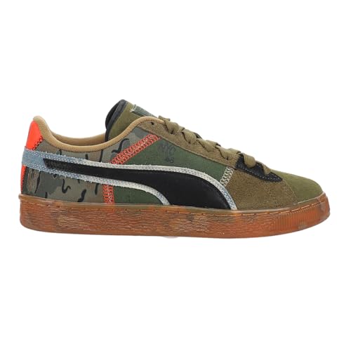 PUMA Mens Suede Peace and Love Flagship Camo Lace Up Sneakers Shoes Casual - Green - Size 7.5 M