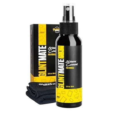 Screen Cleaner Spray (3.3oz - 100ml) - Streak-Free, Eco-Friendly Screen Cleaning Kit | Best for TV, Laptops, Computer Monitors, Phones, Tablets