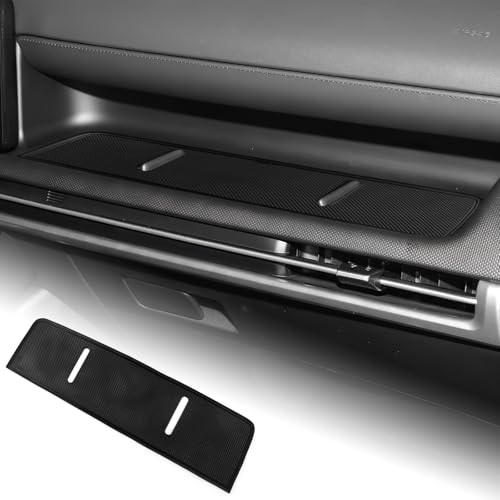 FDAIUN Dashboard Slot Mats for Hyundai Tucson 2025 Passenger Side Storage Pad Anti-Slip Center Console Organizer Liner Interior Accessories (Black)