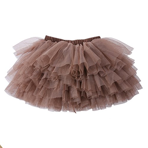 Image of Tutu Skirt for Baby Girl Toddler 6 Layered Tulle Skirts 1-8T