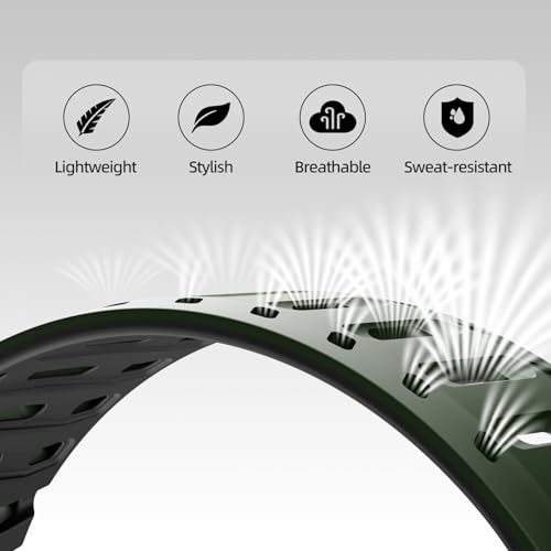 Image of X-it Magnetic Watch Band for Apple Watch Ultra 49mm, 46mm /45mm /44mm, Silicone Sport Strap with Strong Magnet for Men and Women, Compatible with Apple Watch Series 11 /10 /9 /8 /7 /6 /5 /4 /3 /2 /1 and SE