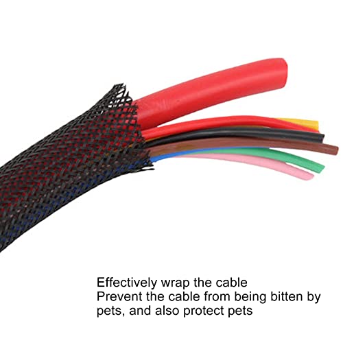 Manga el 1/2in del Cable de polietileno negro y protector de 7,5 m para organizar cables de casa 7