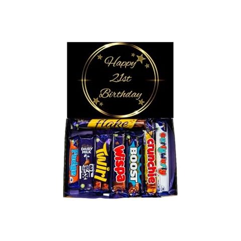 Happy 21st Birthday Chocolate Gift Box Cover