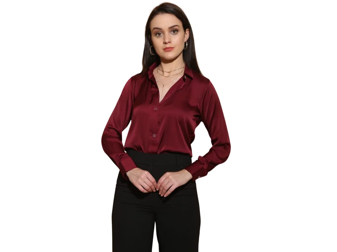 GenericClassic Solid Satin Shirt