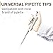4E's USA 200µL Pipette Tip - Universal Tips, RNase/DNase Free, Pyrogen Safe, Sterile Transparent Low Retention Pipette Tip 96 Tips Racked