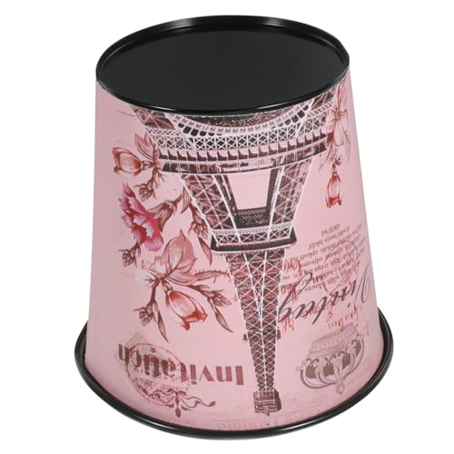 IMIKEYA Contenitore di spazzatura in ferro battuto scrivania cassetto penne organizer porta pennelli trucco