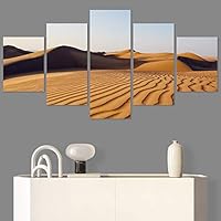 SIGNWIN 5 Panel Canvas Wall Art Modern Art Desert Multicolor Nature Photography Relax/Calm Southwest for Home Decorations Ready to Hang - 60