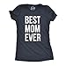 Womens Best Mom Ever T Shirt Funny Mama Gift Mothers Day Cute Life Saying Tees Funny T Shirts Mother's Day Tops for Women Women's Novelty Tees Navy XL