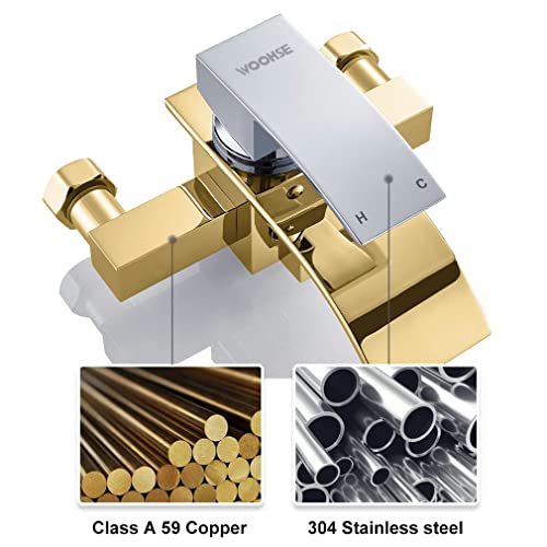 WOOHSE miscelatore per vasca con doccetta a