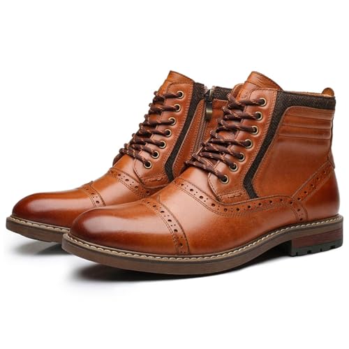 Image of Arkbird Mens Chelsea Boots, Stylish and Comfort Leather Chukka Ankle Boots with Zipper