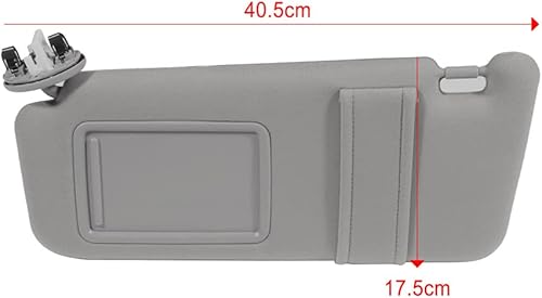 Miniatura 7 de ROADFAR Compatible con Toyota 2006-2011 para Camry Sedán, color gris, visera solar para el lado izquierdo del conductor, espejo parasol