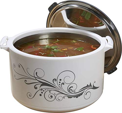 Westfalia Thermo-Schüssel, mit Deckel, Grau/Weiß, 7 Liter