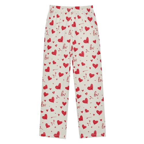 Pajama Bottoms, Pajamas Pant Valentine's Day Sleeping Long Pants Lounge Wear Elastic Waist Sleepwear Pjs