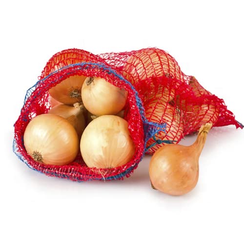 100 Sacs En Maille Raschel Rouge 31x30cm - Pour Fruits, Légumes, Noix - Réutilisables Respirants