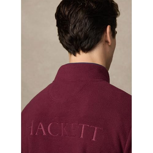 Hackett London Para Hombre. HM5800018 Sudadera Heritage Burdeos (Xxl), Casual, PoliéSter - 7