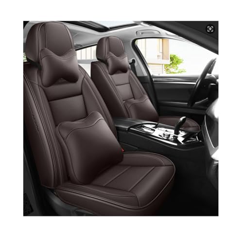Housses de siège auto pour BMW F30 G30 E60 X5 de qualité supérieure - Finition marron luxe