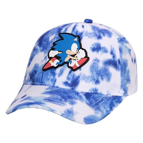 Accessory Supply Boys Sonic Hat for Kids Sonic the Hedgehog Baseball Hat with Adjustable Velcro Back Cotton Breathable Cap