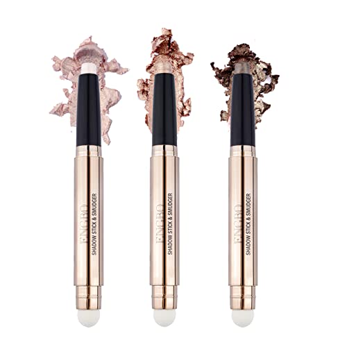 Lucoss 3 Pcs Doppelseitiger Lidschattenstift Kit – Eyeshadow Stick Highlighter-Lidschattenstift,Schimmernder Und Matter Eyeliner-Stift, Geschenk Für Mädchen Und Frauen (Set A)