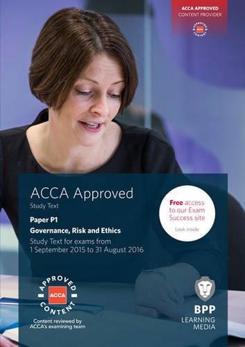 Buy ACCA P1 Governance, Risk and Ethics: Study Text — BookShops.in