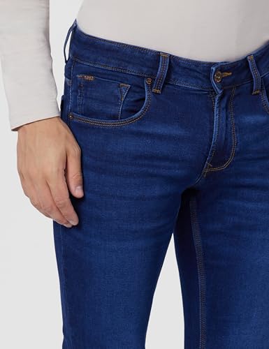 Image of Spykar Men's Slim Fit Low Rise Casual Jeans