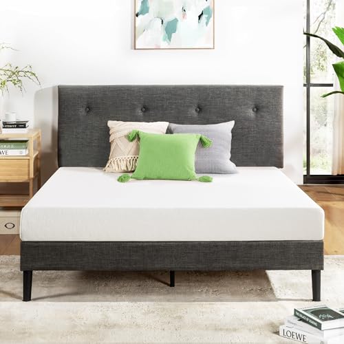 Image of Best Price Mattress 6 inch Twin Mattress Bed-In-A-Box, Green Tea Memory Foam, White