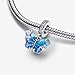 ZURWTCH Blue Murano Glass Butterfly Dangle Charm Fit Women Bracelet Necklaces Fashion Gifts 925 Sterling Silver DIY Jewelry